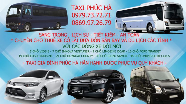 Dịch vụ Taxi gia đình giá rẻ – Thuê Xe Tự lái