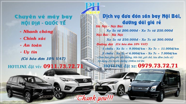 Bảng báo giá đặt xe taxi đi liên tỉnh giá rẻ nhất Hà Nội