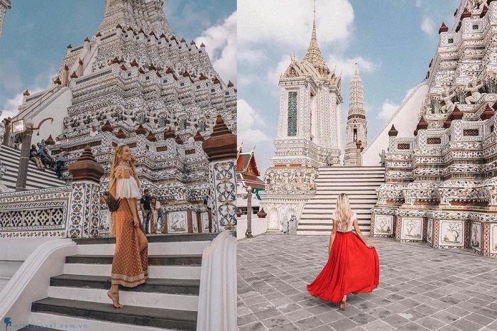 Trang phục thăm đền chùa Thái Lan