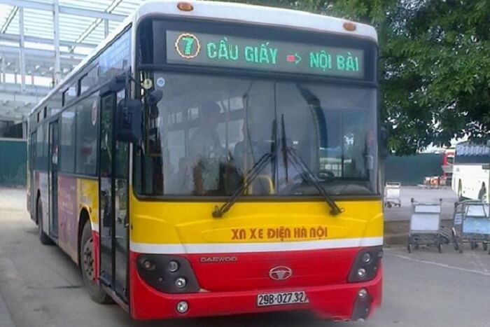 Xe bus Nội Bài Hà Nội: tuyến xe buýt số 07: