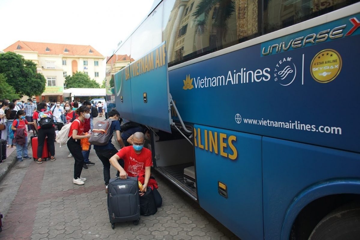 Xe bus Nội Bài Hà Nội: hãng xe Vietnam Airlines 