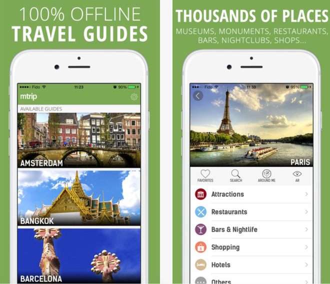 mTrip -Top ứng dụng, app du lịch hữu ích nên có cho người thích xê dịch