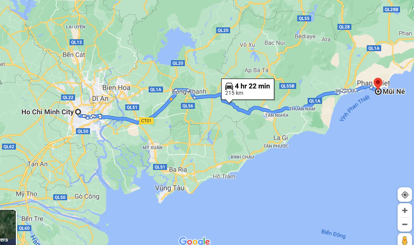 Từ Sài Gòn đi Mũi Né bao lâu? Các xe di chuyển nhanh chóng?